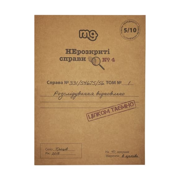 Настольная игра Нераскрытые дела №4 0038MG более 40 материалов