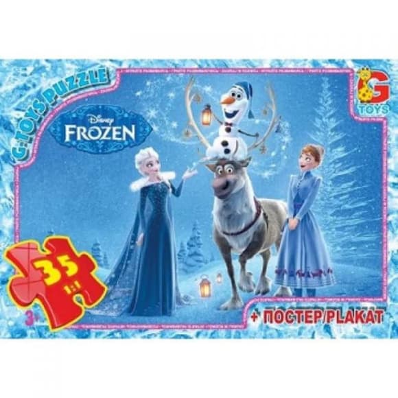 Детский пазл "Ледяное Сердце" FR004 постер, 35 элементов