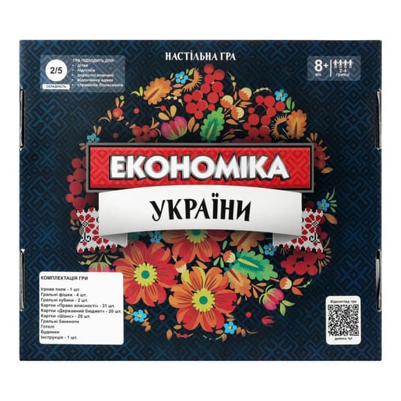 Настільна гра Монополія "Економіка України" 31029, 2-4 гравці