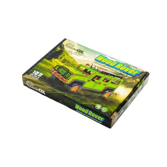 Дерев'яний 3D конструктор "Позашляховик" Puz-00951, 123 деталі