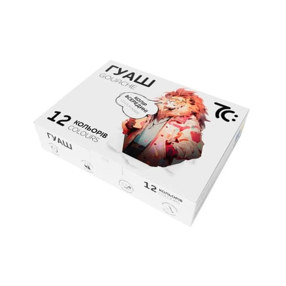Ди тячі гуашеві фарби 7C21204, 12 кольорів по 16 мл