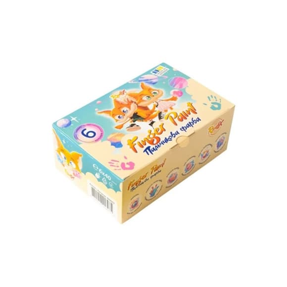 Набор пальчиковых красок 840602, 6 цветов по 40 мл