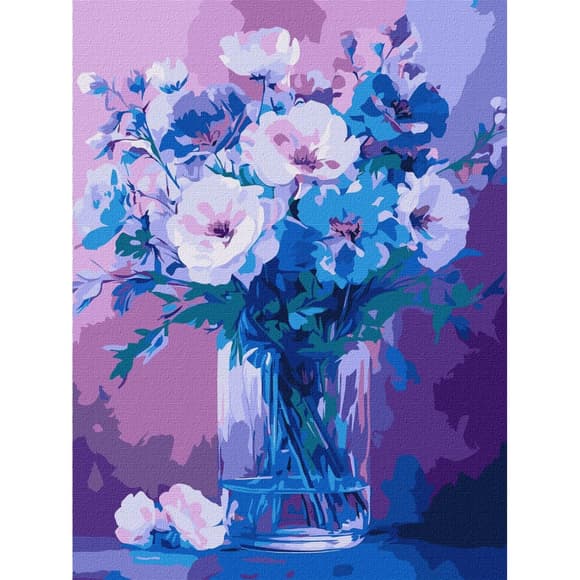 Картина по номерам "Нежные цветы" ©art_selena_ru KHO3323, 30х40 см