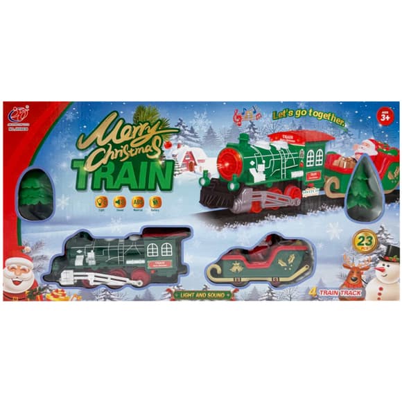 Детский игровой набор "Железная дорога" JHX6636-37(Green) фигурки, звук, свет