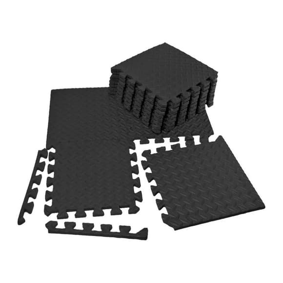 Мат-пазл "Ластівчин хвіст" EasyFit EF-1950-30-BK 8 шт, 30х30 см, чорний