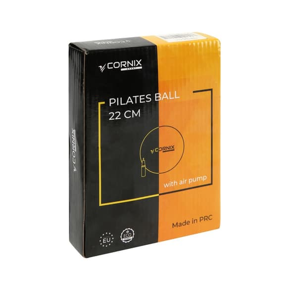 М'яч для йоги MiniGYMball Cornix XR-0371, 22 см, чорний