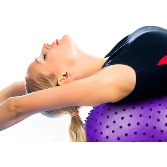 Масажний м'яч для фітнесу EasyFit EF-3015-V 65 см, фіолетовий