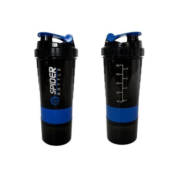 Шейкер спортивний "Spider" EasyFit EF-7200-BE 500 мл, чорно-синій