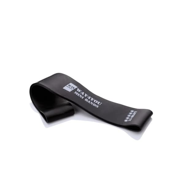 Эспандер для ног Mini Bands Way4you w40015 черный, 9-14 кг