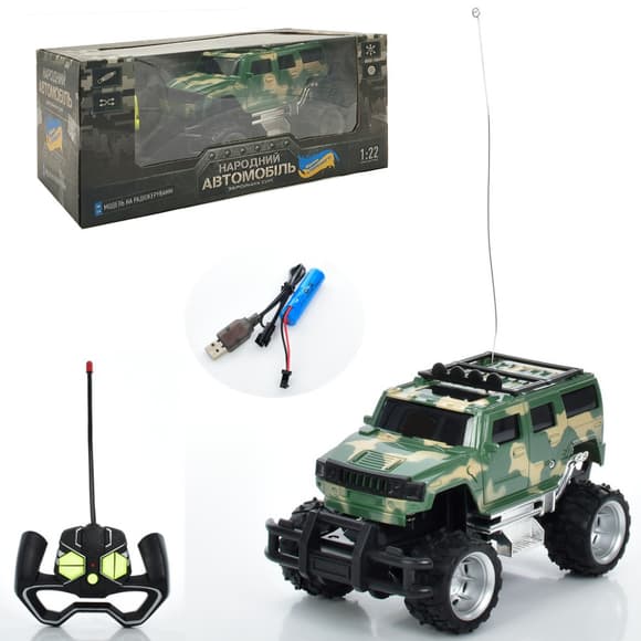 Дитяча машинка на радіокеруванні "Народний Автомобіль" M 4966(Green) 1:22