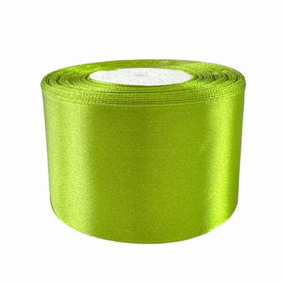 Атласная лента для рукоделия АБ-331, 2,5 см x 23 м, Фисташковый 