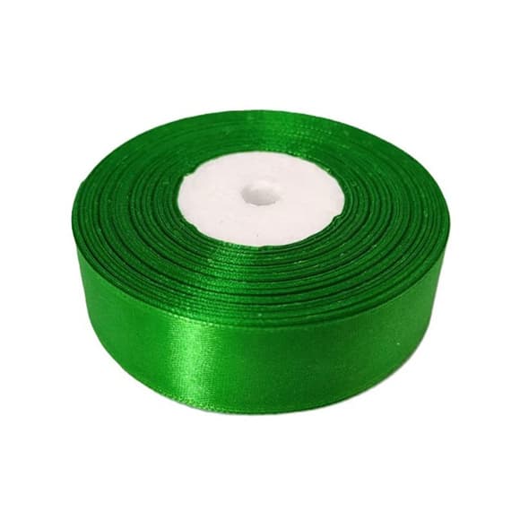 Атласна стрічка для рукоділля АБ-132, 0.6 см x 23 м, джинс