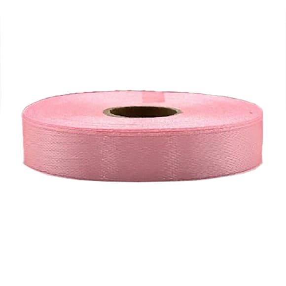 Атласна стрічка для рукоділля АБ-633, 1,2см x 23 м, Рожево-персиковий 