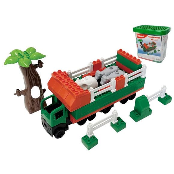 Конструктор "Грузовик" 013888/10 в пластиковом боксе, 95 деталей