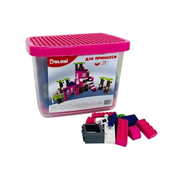 Конструктор "Дом принцессы" 013888/03 в пластиковом боксе, 151 деталь