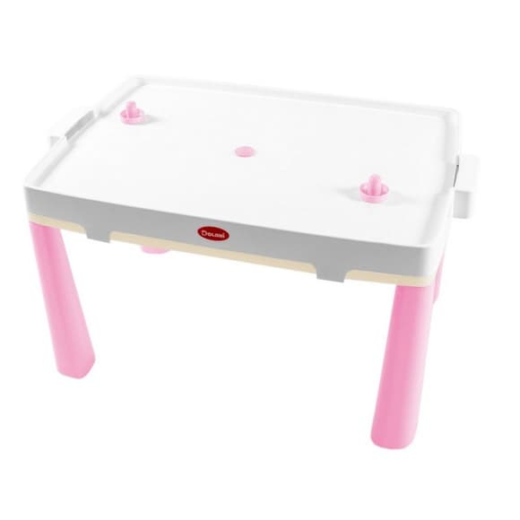 Детский стол с накладкой для игры в аэрохоккей 04580/12 розовый