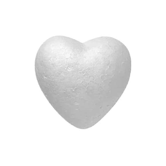 Фигурка для творчества "Сердце" 220170 пенопласт, 8,5 см