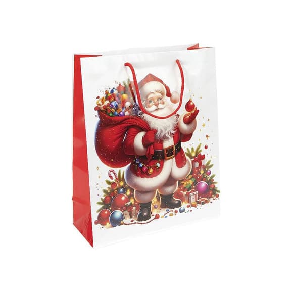 Подарунковий пакет "Новий Рік з Сантою" JA25-156-4 32х44х11 см