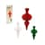 Набір підвісних паперових новорічних прикрас "Ліхтарик" CG-10, 3 шт