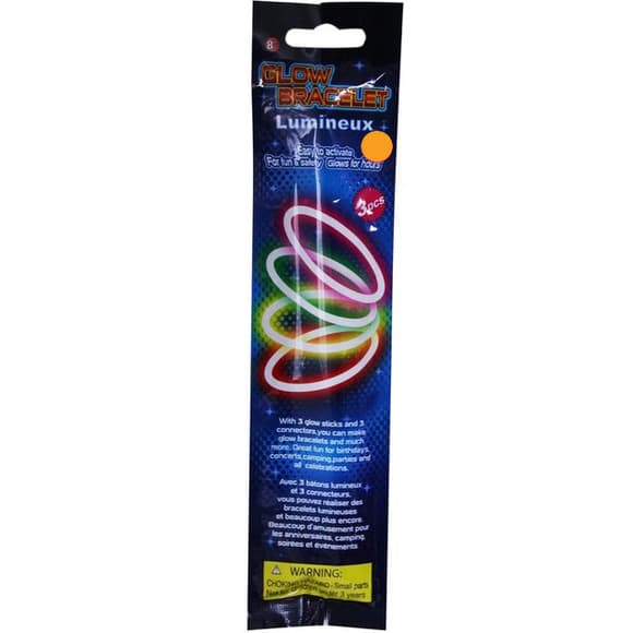 Неоновий браслет 3 в 1 PR908(Orange) 6 годин світла