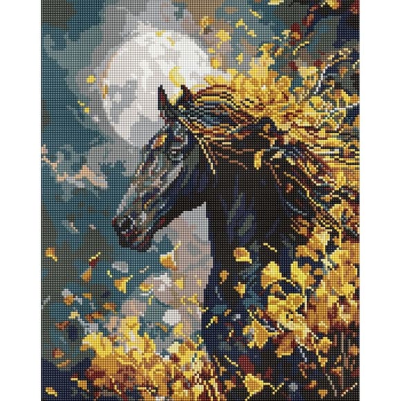 Алмазная мозаика "Конь и ветер" ©art_selena_ua AMO20020, 40х50 см