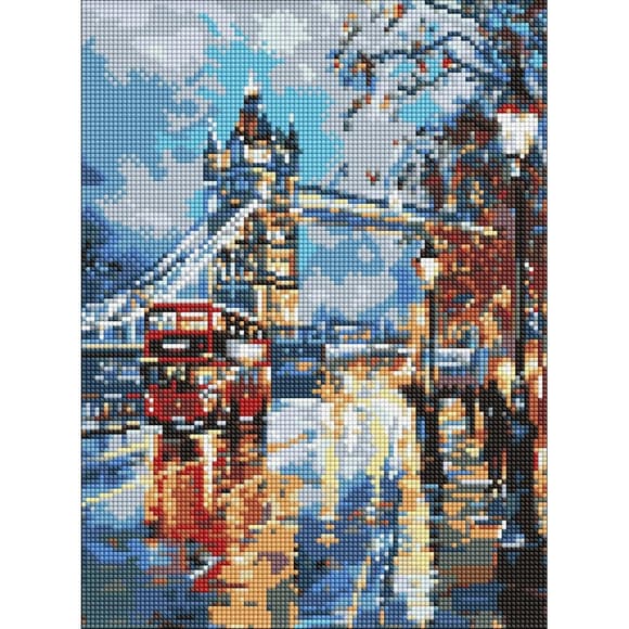 Алмазна мозаїка "Дощовитий мрійний Лондон" ©art_selena_ua AMO20085, 30х40 см