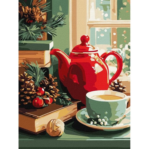 Картина за номерами "Затишний натюрморт" ©art_selena_ua KHO5749, 30х40 см