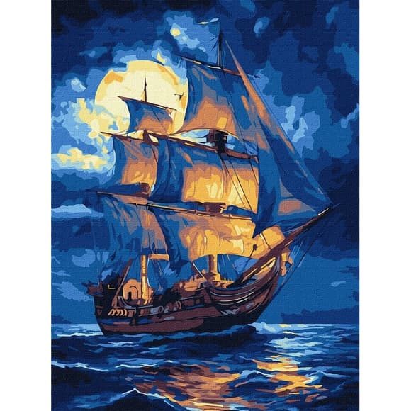 Картина по номерам "Легенда волн" ©art_selena_ua KHO6372, 30х40 см