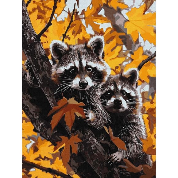 Картина по номерам "Приключение енотов" ©art_selena_ua KHO6653, 30х40 см