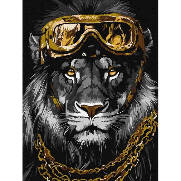 Картина за номерами "Сила стилю" KHO6669 з металізованими фарбами, 30х40 см