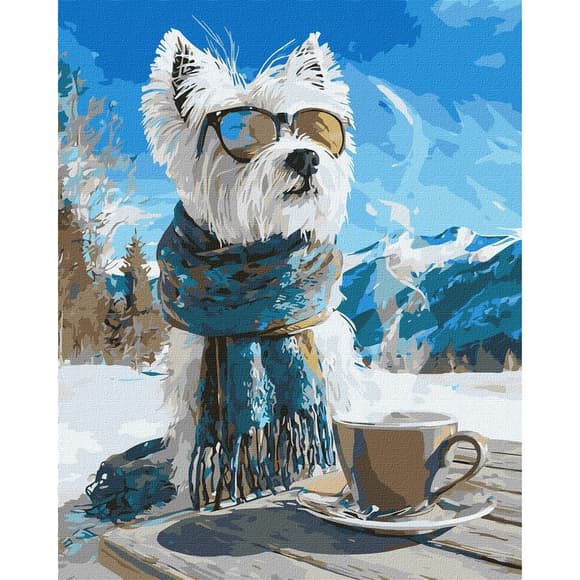 Картина за номерами "Зимова перерва" ©art_selena_ua KHO6849, 40х50 см