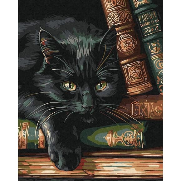 Картина по номерам "Спокойствие в тишине" KHO6850 с металлизированными красками, 40х50 см