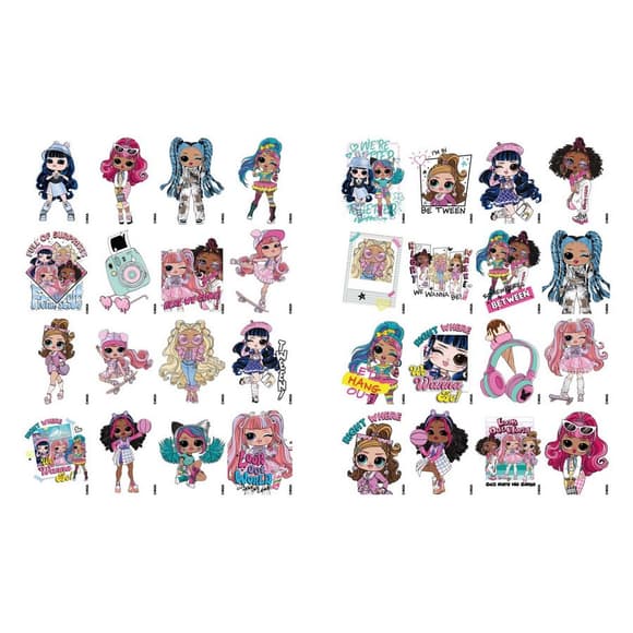 Раскраска со стикерами "Tweens Cherry" LCB29, 16 страниц