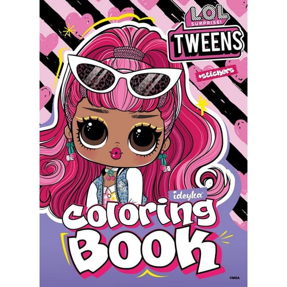 Раскраска со стикерами "Tweens Cherry" LCB29, 16 страниц