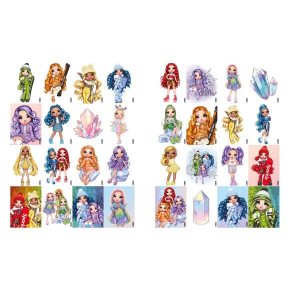 Раскраска со стикерами "Rainbow High Winter Break" LCB34, 16 страниц