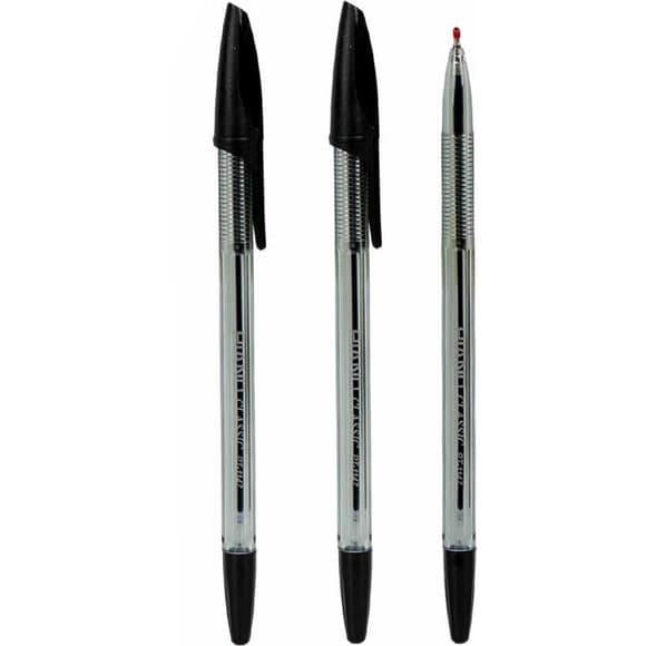 Ручка масляна Piano PT-1147-A прозорий корпус 