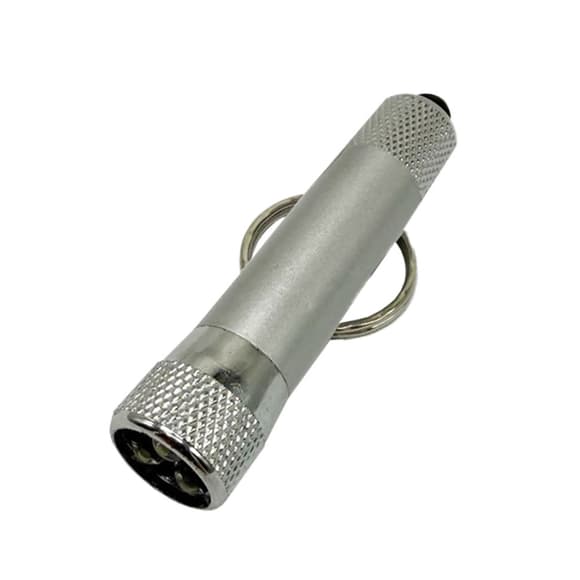 Дитячий ліхтарик-брелок 518-3(Silver) розмір 6,5 см, сріблястий