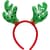 Обідок новорічний "Оленячі роги" 2502(Green) зелений