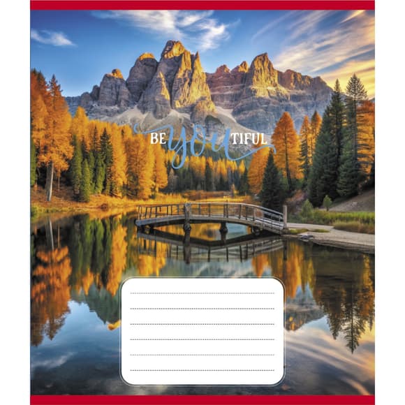 Тетрадь ученическая "Красота природы" 012-500301K-5 в клетку, 12 листов (959050)