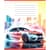 Тетрадь ученическая "Авто в дыму" 036-580051L-1 в линию, 36 листов (959057)