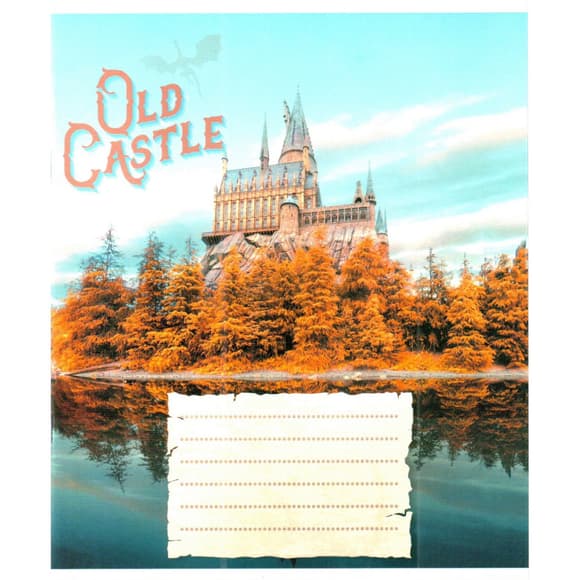 Тетрадь общая "Старые замки" 048-600179L-1 в линию, 48 листов (959060)