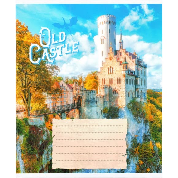 Тетрадь общая "Старые замки" 048-600179L-2 в линию, 48 листов (959060)