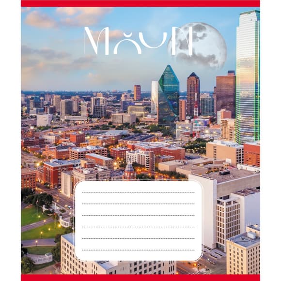 Тетрадь общая "Месяц" 060-610055K-4 в клеточку, 60 листов (959061)