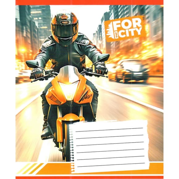 Тетрадь ученическая "Ночным городом" 018-530032K-2 в клеточку, 18 листов (959053)