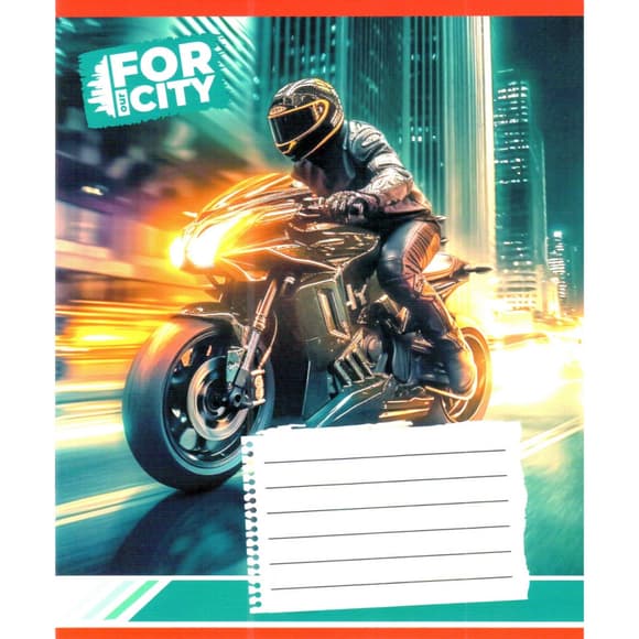 Тетрадь ученическая "Ночным городом" 018-530032K-5 в клеточку, 18 листов (959053)