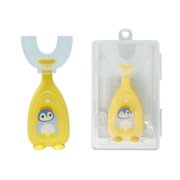 Дитяча зубна щітка-капа в футлярі MGZ-0730(Yellow) жовтий