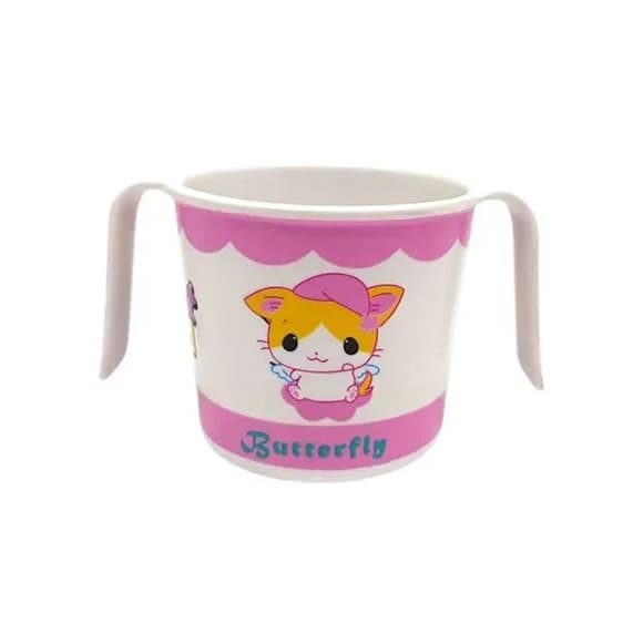 Чашка з бамбукового волокна MGZ-0150(Pink) з малюнком, 200 мл