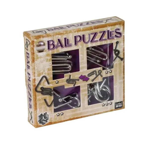 Набор металлических головоломок Ball Puzzless 3D Puzzle 473204, 4 штуки