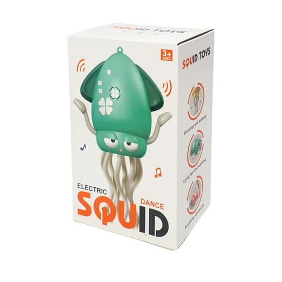 Интерактивная игрушка "Танцующий кальмар" 158-21C(Green) зеленый