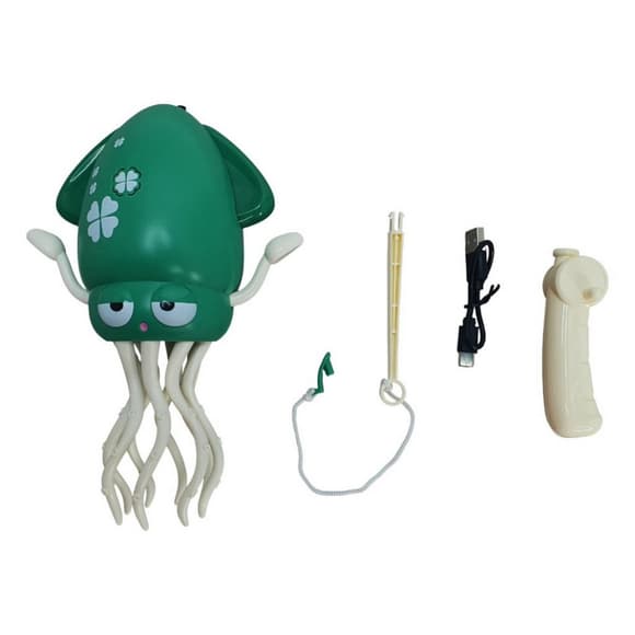 Интерактивная игрушка "Танцующий кальмар" 158-21C(Green) зеленый